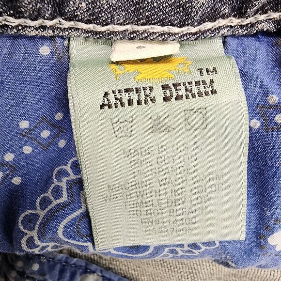 Atik Denim Women's Size 31 Blue Embroidered Pockets Boot Cut‎ Low Rise Jeans - Picture 4 of 11